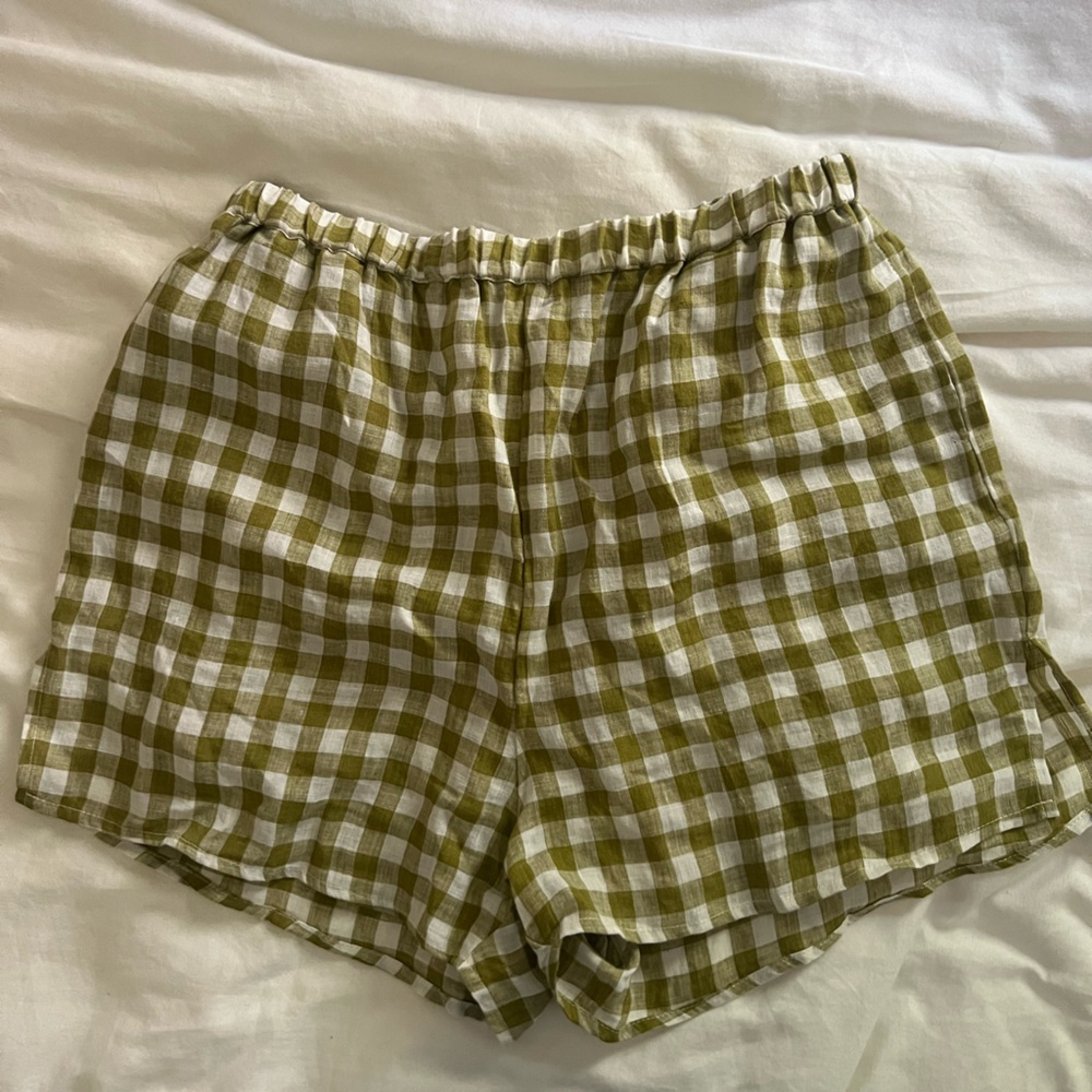 100% Linen - Vitamin A Gingham Shorts